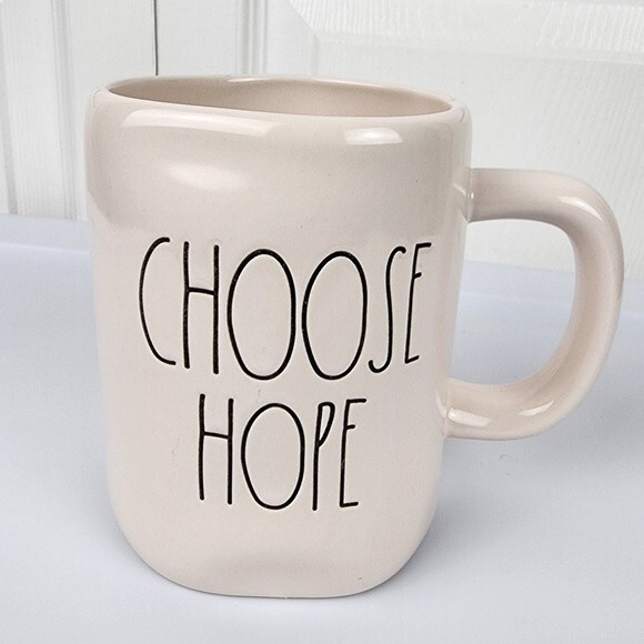 Rae Dunn Mug CHOOSE HOPE Artisan Collection by Magenta Coffee Cup Tea Drinkware - Picture 3 of 8